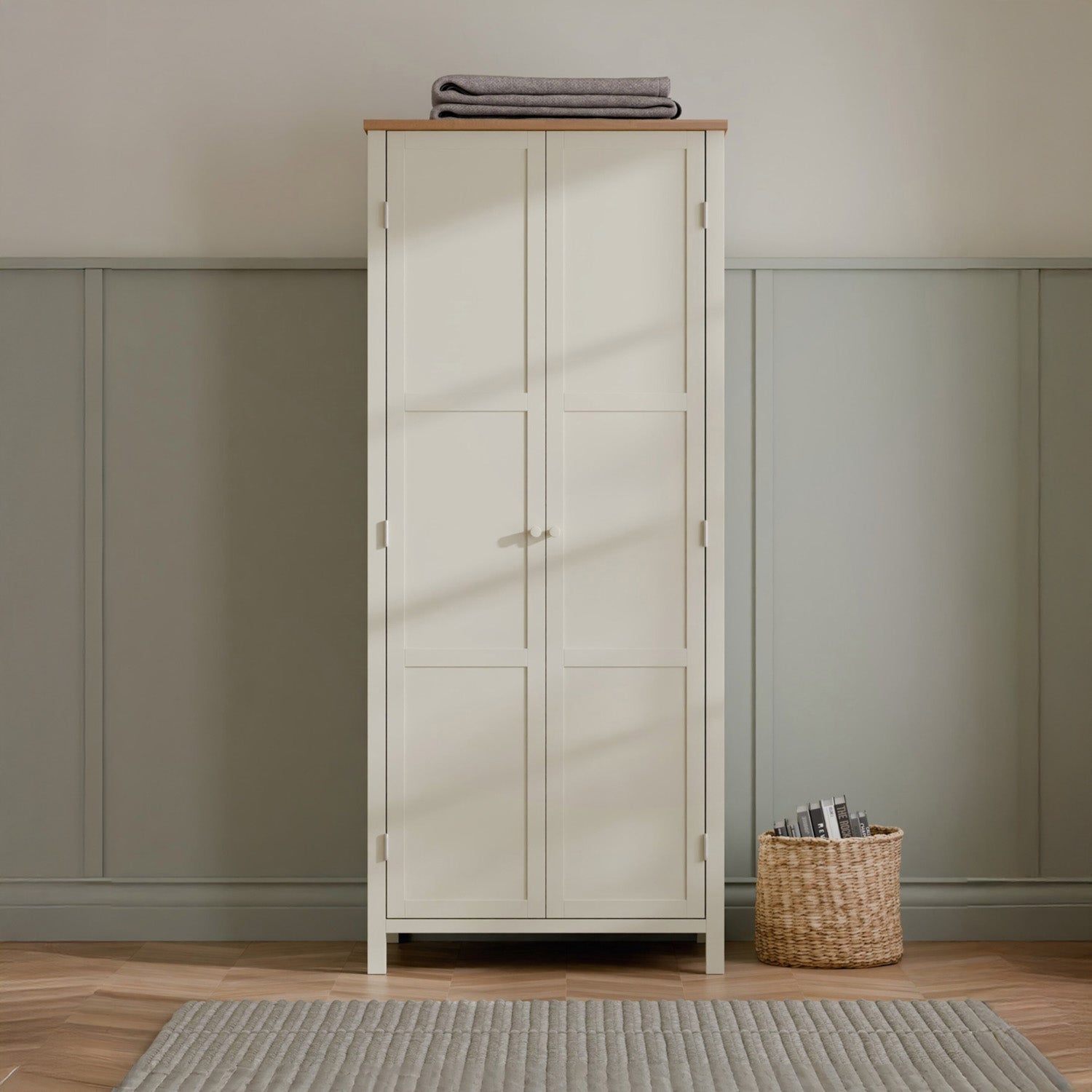 Connie Wardrobe Ivory and Oak