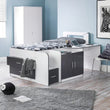 Coyote Cabin Bed White/Charcoal