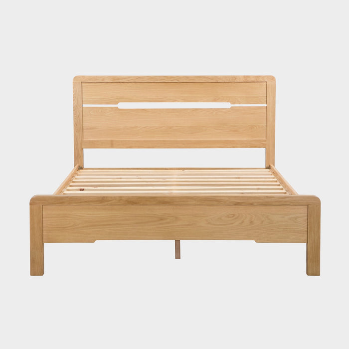 Curve Bed Frame Kingsize Oak