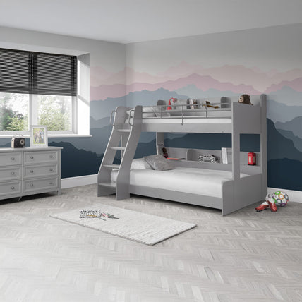 Dune Triple Sleeper Bed Light Grey