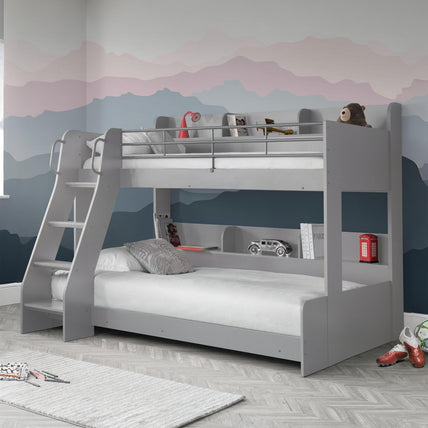 Dune Triple Sleeper Bed Light Grey