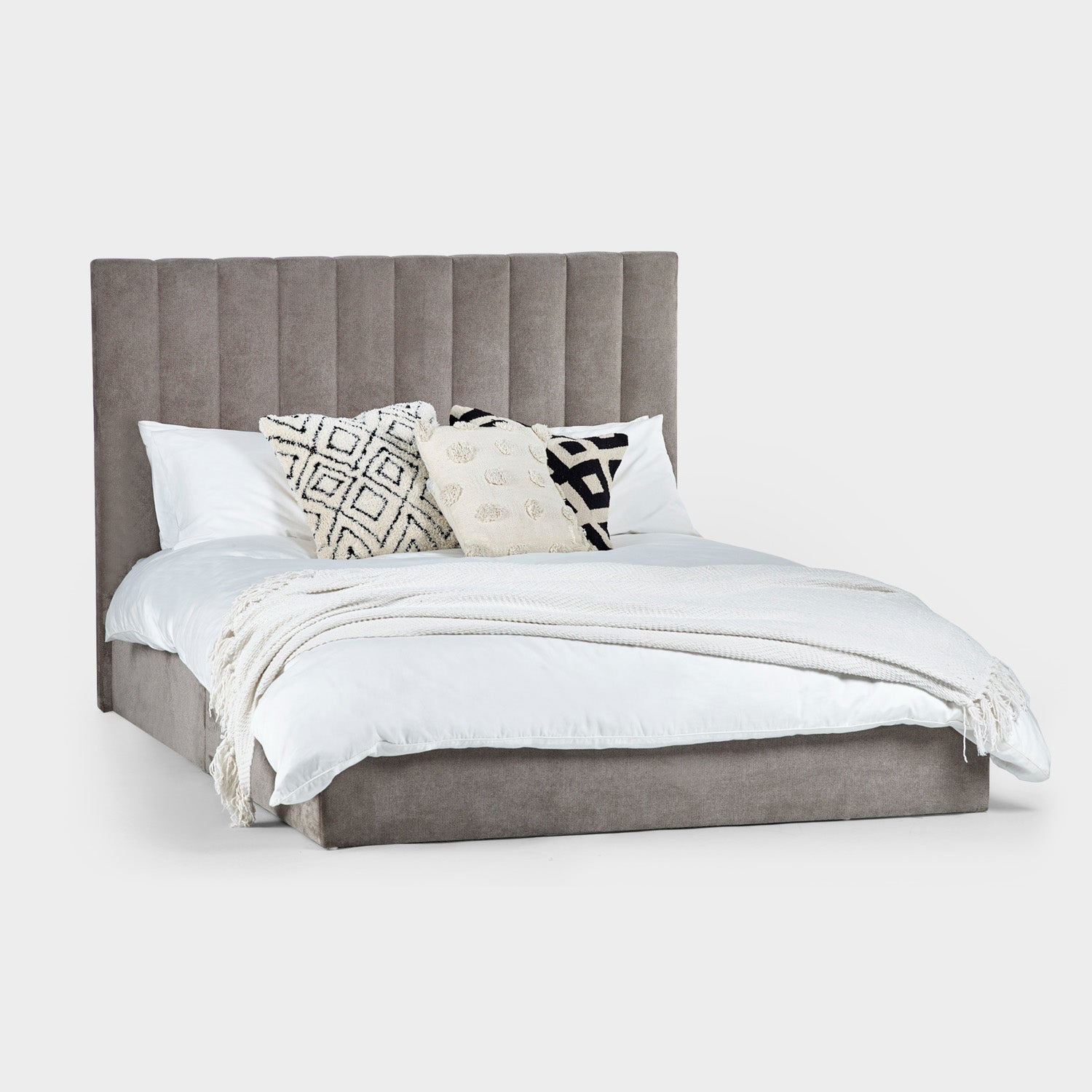 Emilla Bed Frame Double Grey