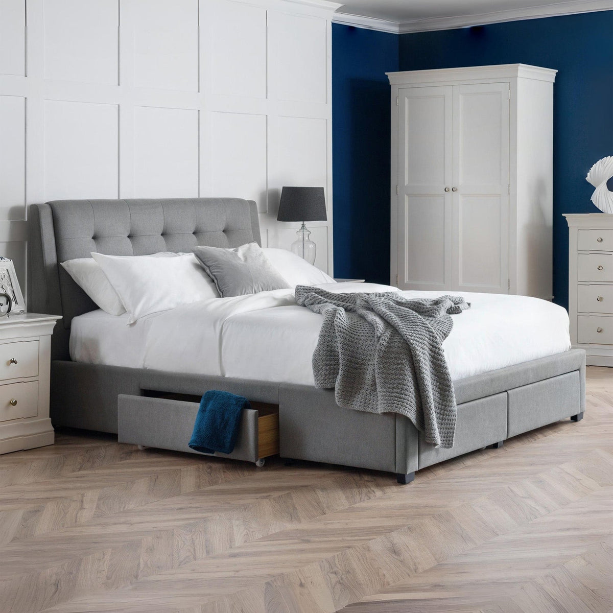 Fenton Bed Frame Superking Grey