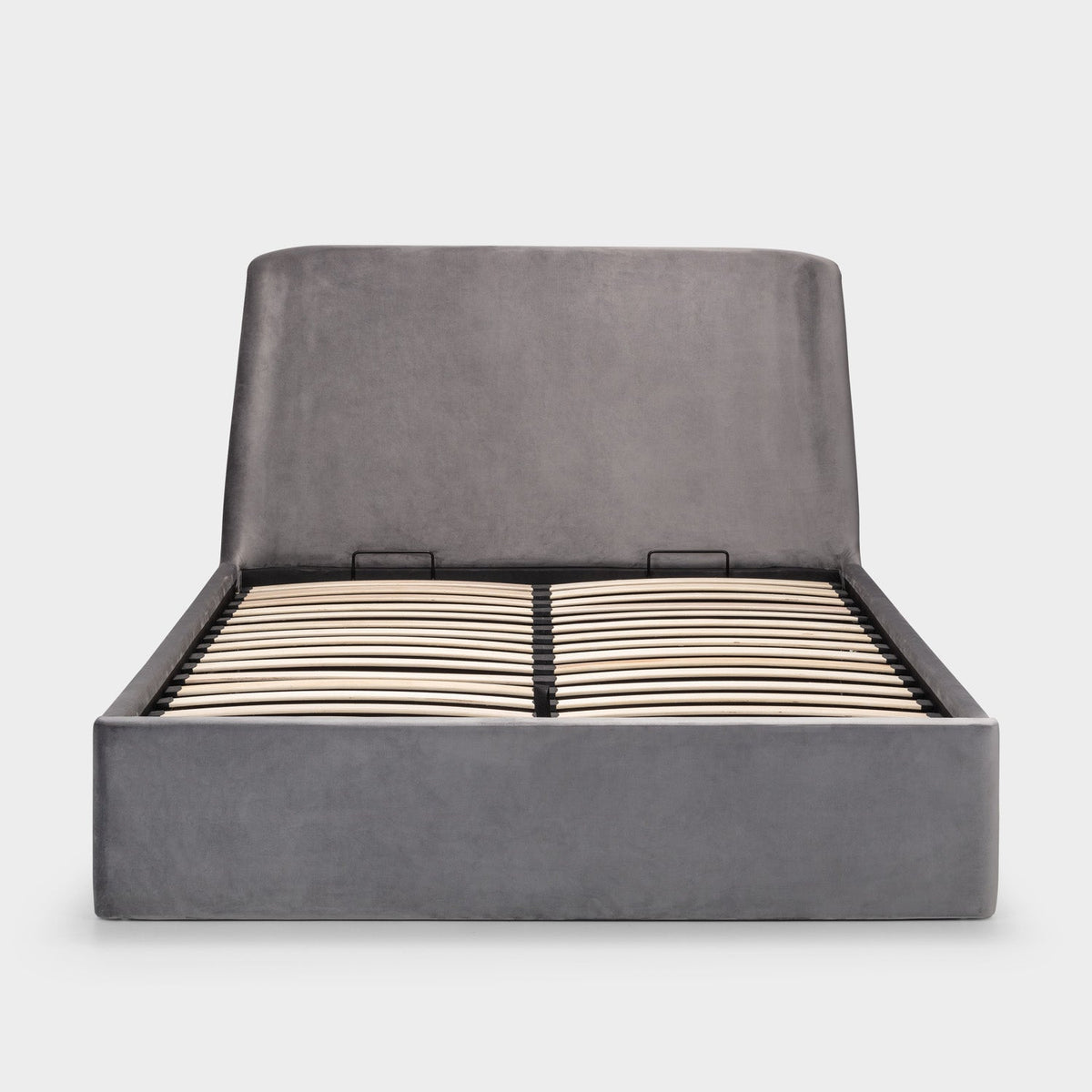 Fern Bed Frame Kingsize Grey Ottoman Storage