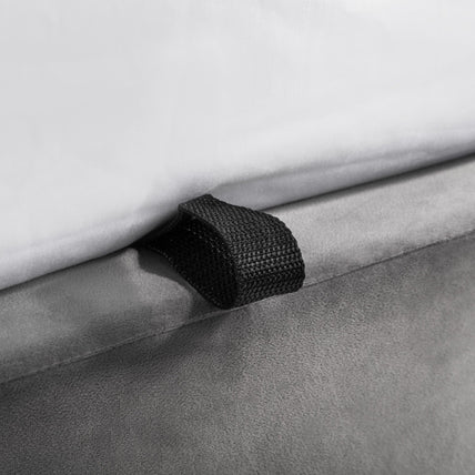 Fern Bed Frame Kingsize Grey Ottoman Storage