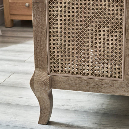 Flora Bed Frame Double Light Oak