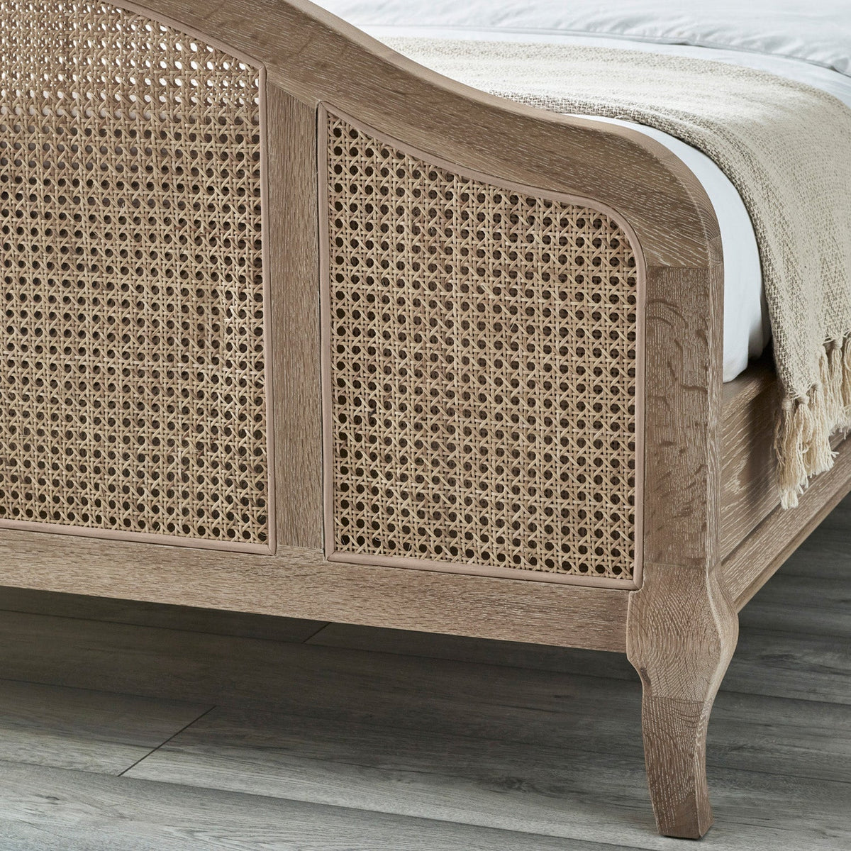 Flora Bed Frame Kingsize Light Oak