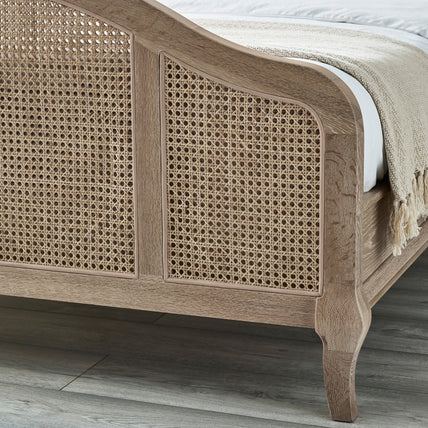 Flora Bed Frame Kingsize Light Oak