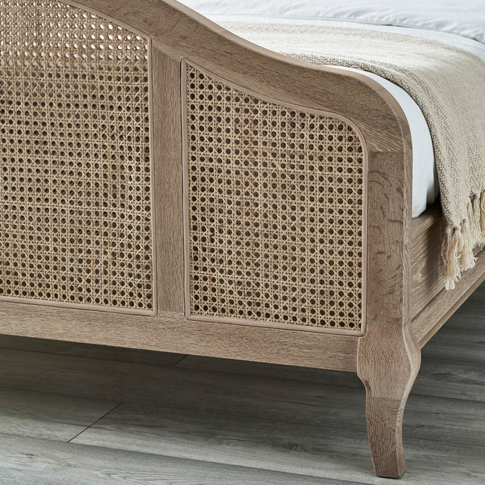 Flora Bed Frame Kingsize Light Oak