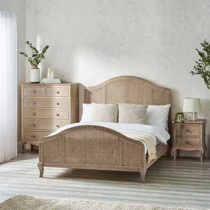Flora Bed Frame Kingsize Light Oak