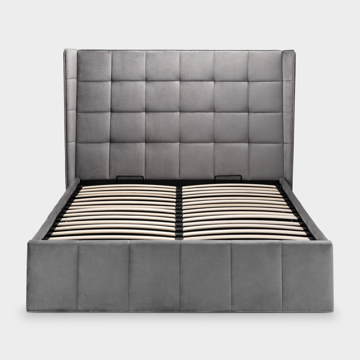 Gila Bed Frame Kingsize Light Grey Ottoman Storage