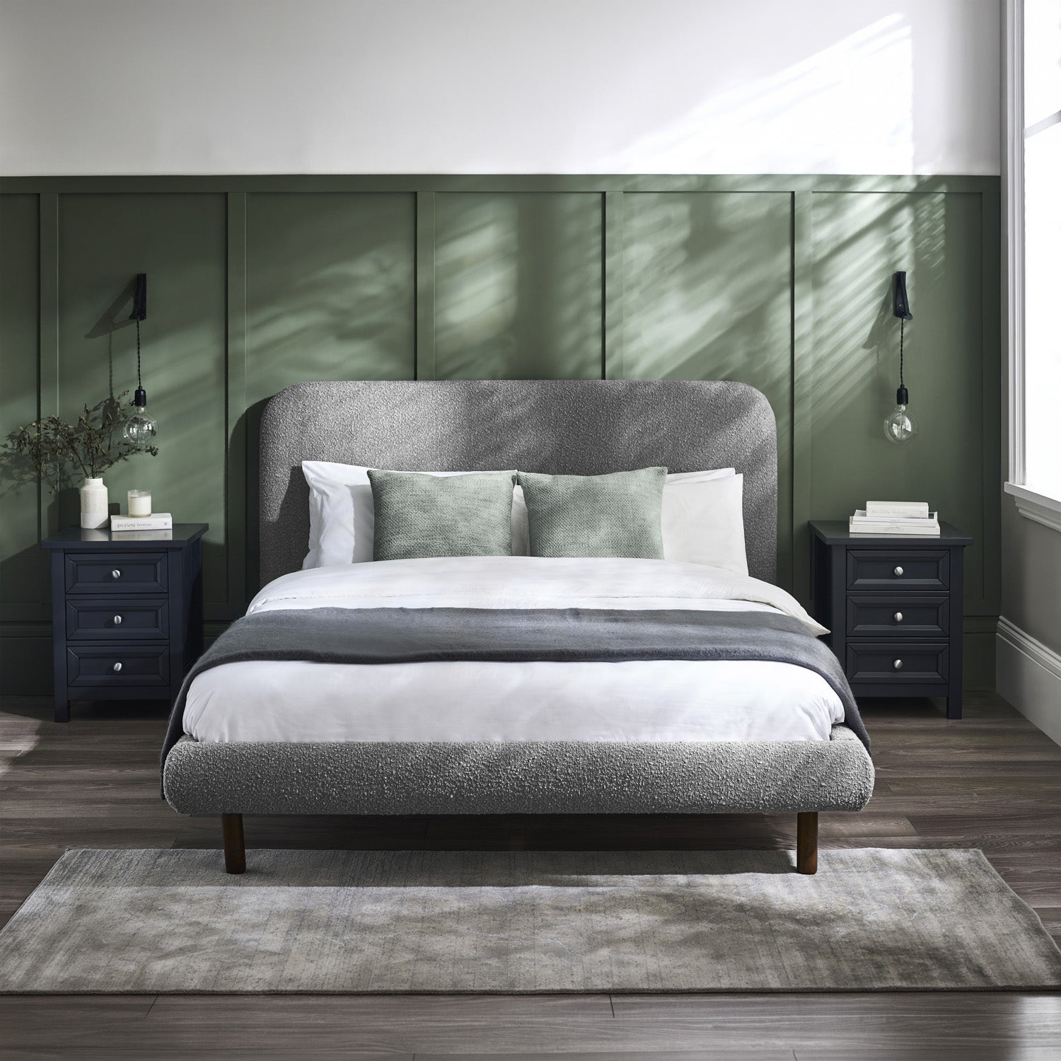 Harlow Bed Frame Double Grey