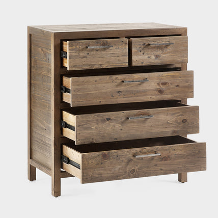Haze 3+2 Drawer Chest Cashew