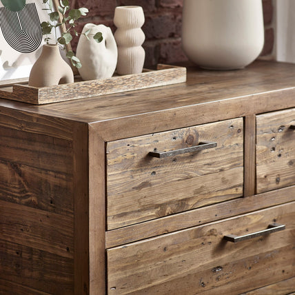 Haze 3+2 Drawer Chest Cashew