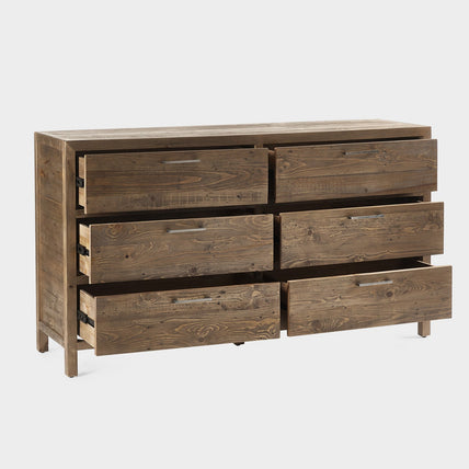 Haze 6 Drawer Wide Chest Cashew