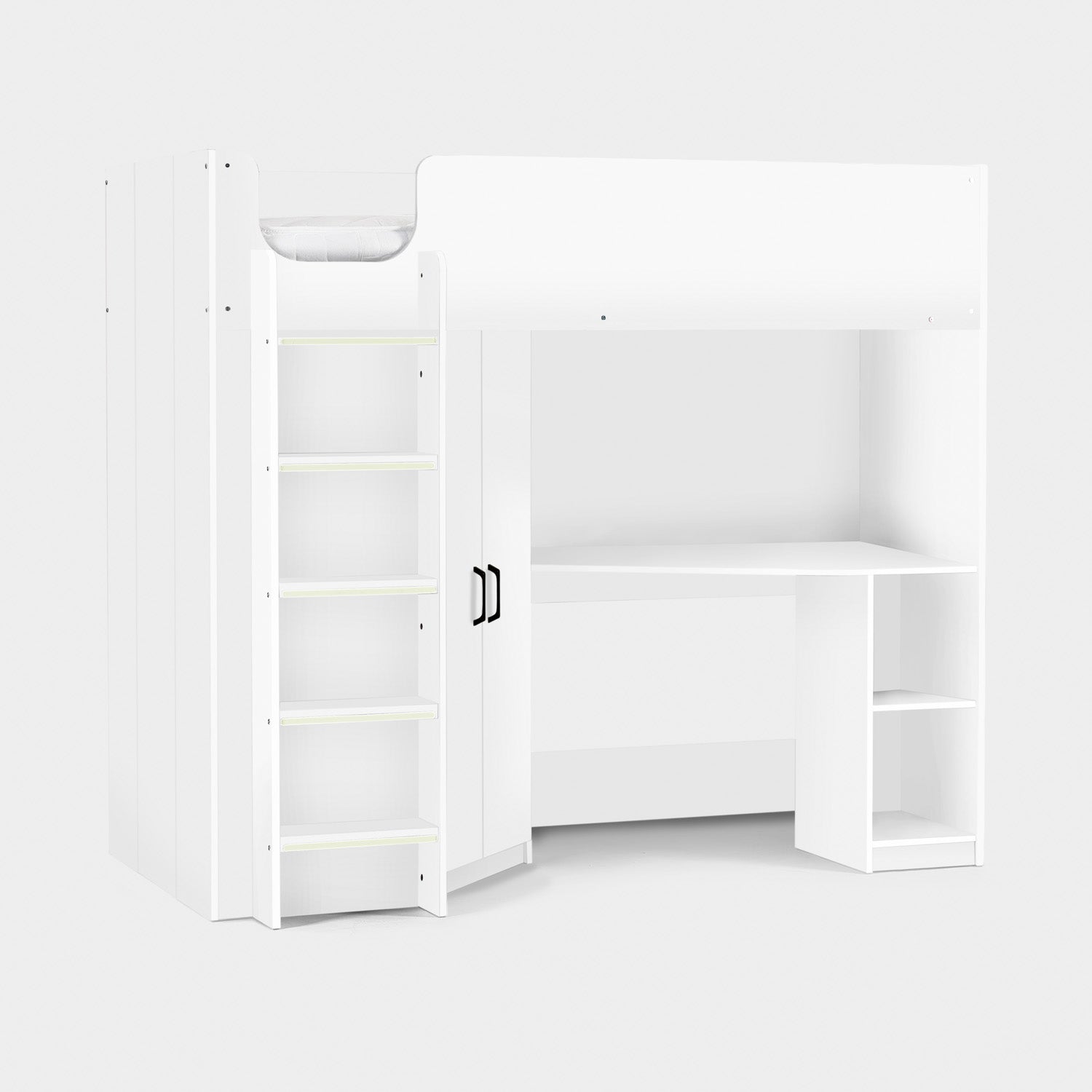Holly High Sleeper Bed All White