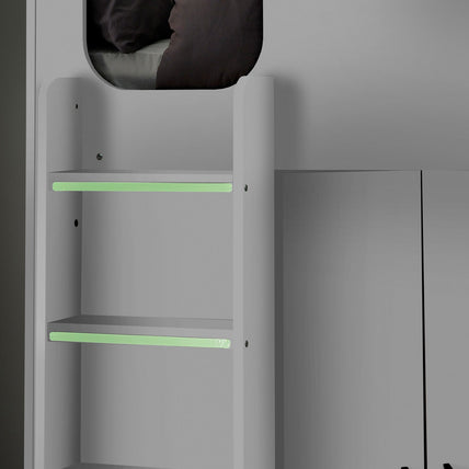 Holly High Sleeper Bed All White