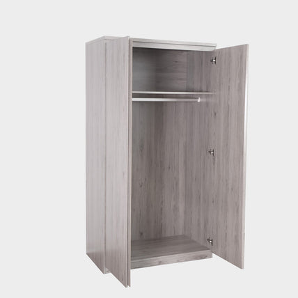 Jade 2 Door Wardrobe Grey Oak Effect