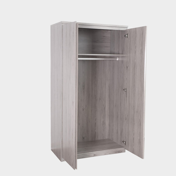 Jade 2 Door Wardrobe Grey Oak Effect