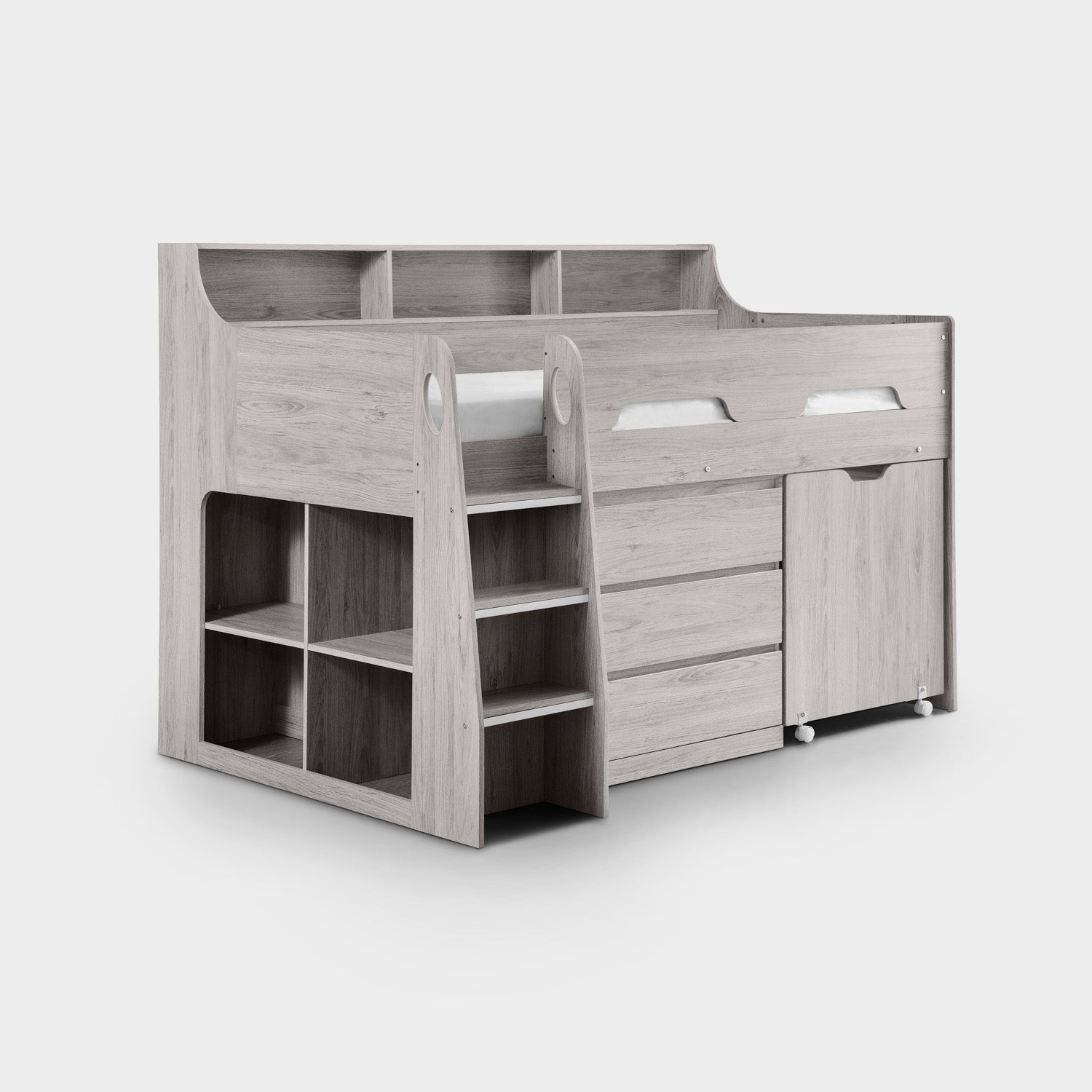 Jupiter Midsleeper Bed Grey Oak