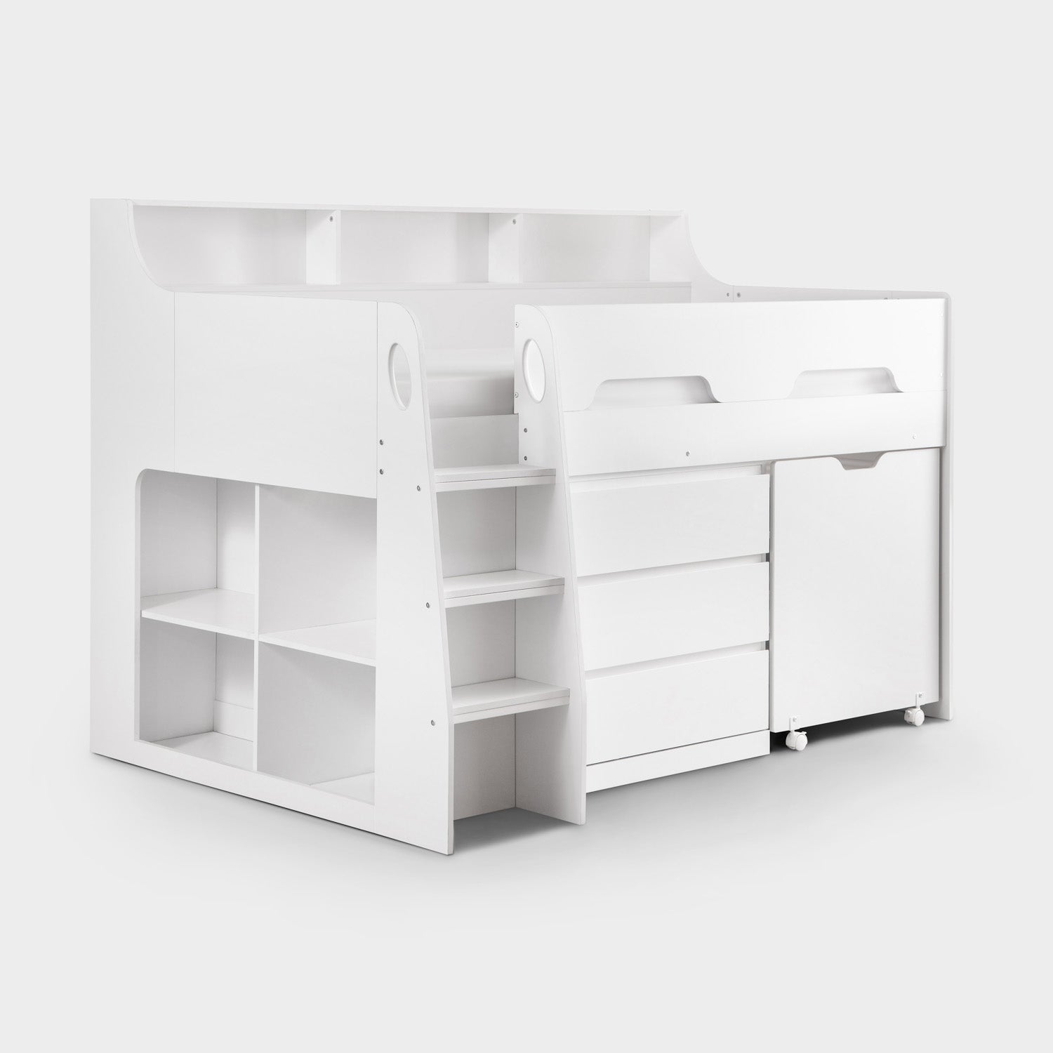 Jupiter Midsleeper Bed White