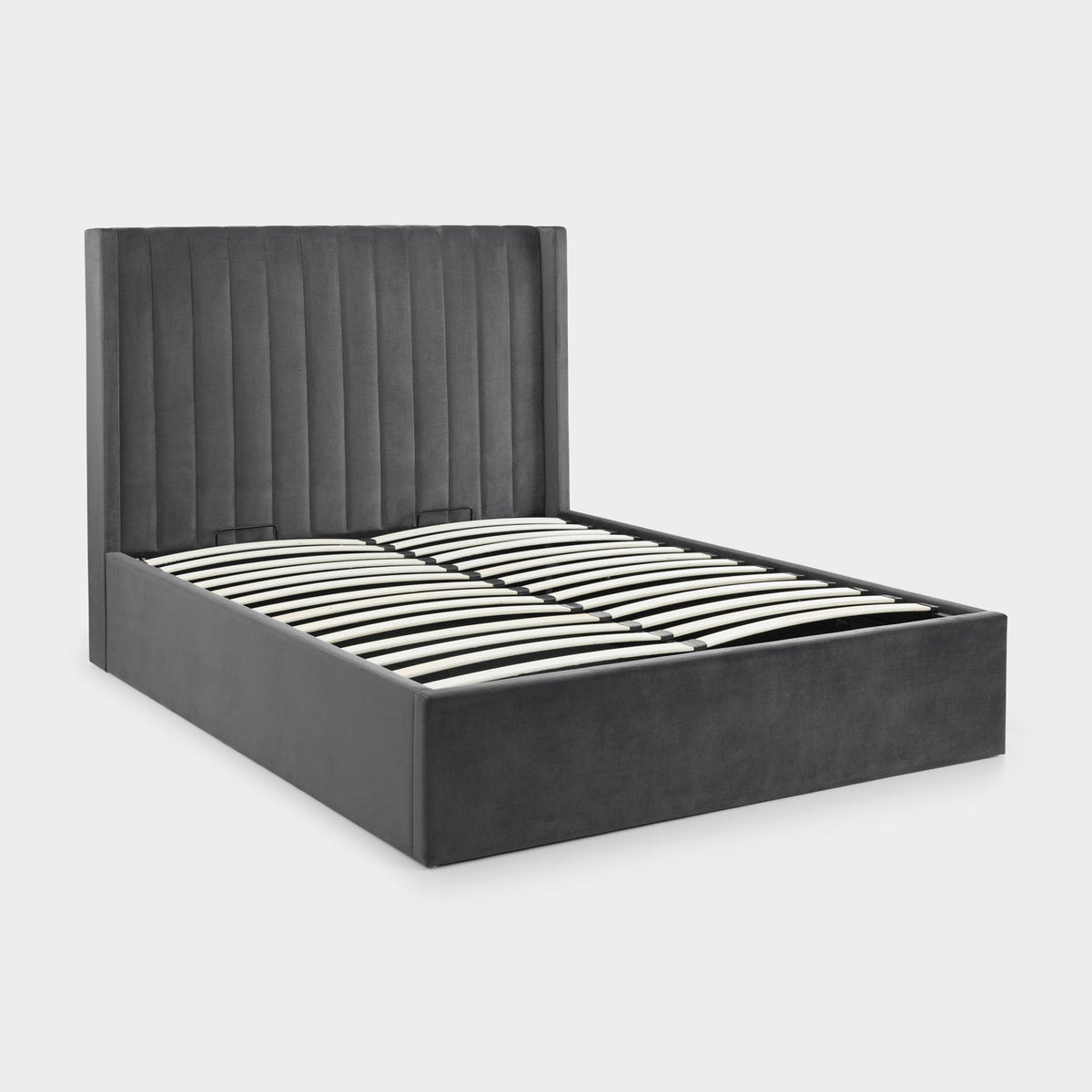 Lark Bed Frame Kingsize Grey Ottoman Storage