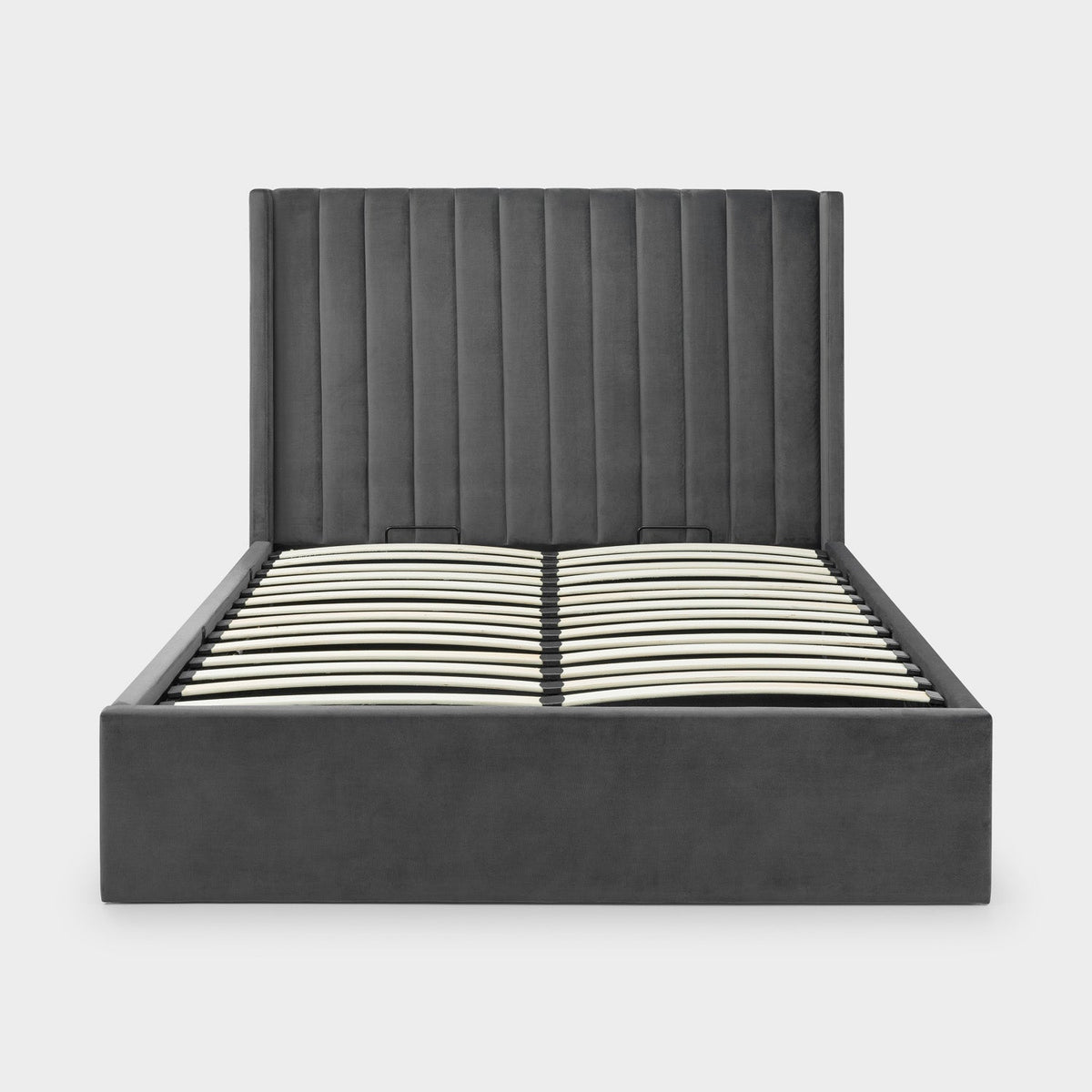 Lark Bed Frame Kingsize Grey Ottoman Storage