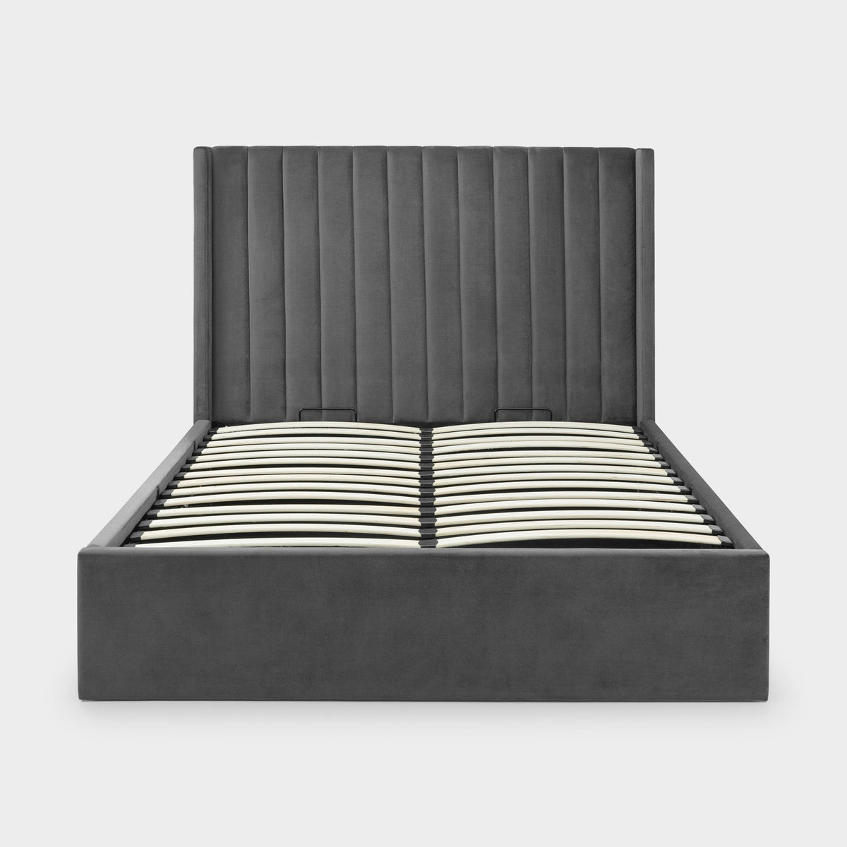 Lark Bed Frame Superking Grey Ottoman Storage