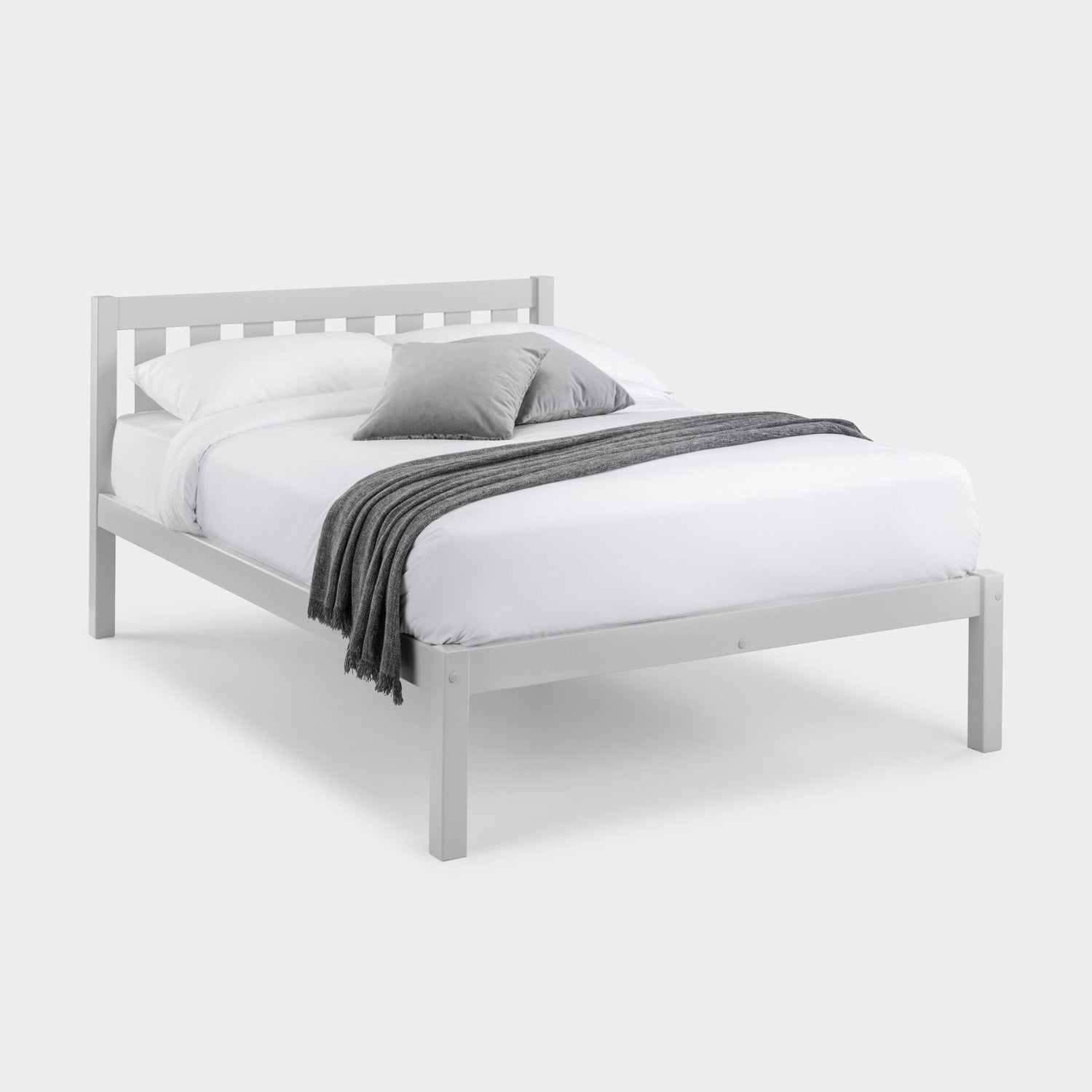 Livia Bed Frame Double Dove Grey