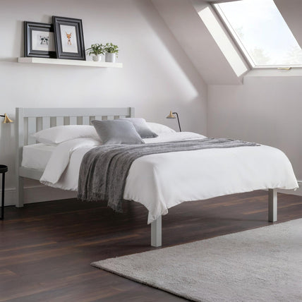 Livia Bed Frame Double Dove Grey