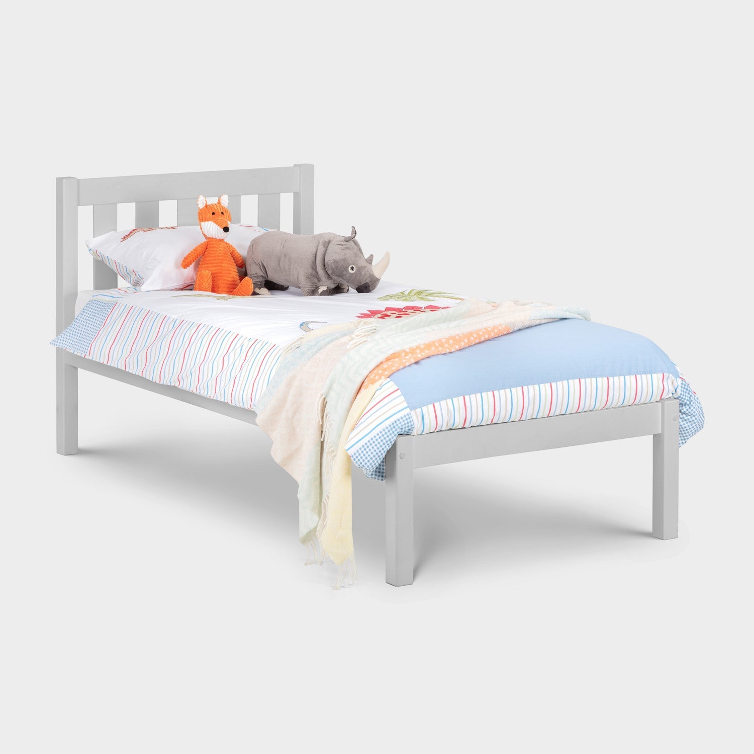 Livia Bed Frame Single Dove Grey