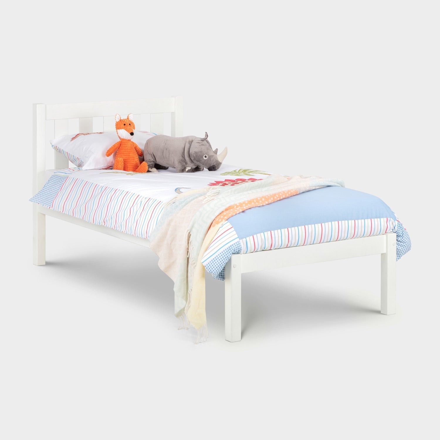 Livia Bed Frame Single Surf White