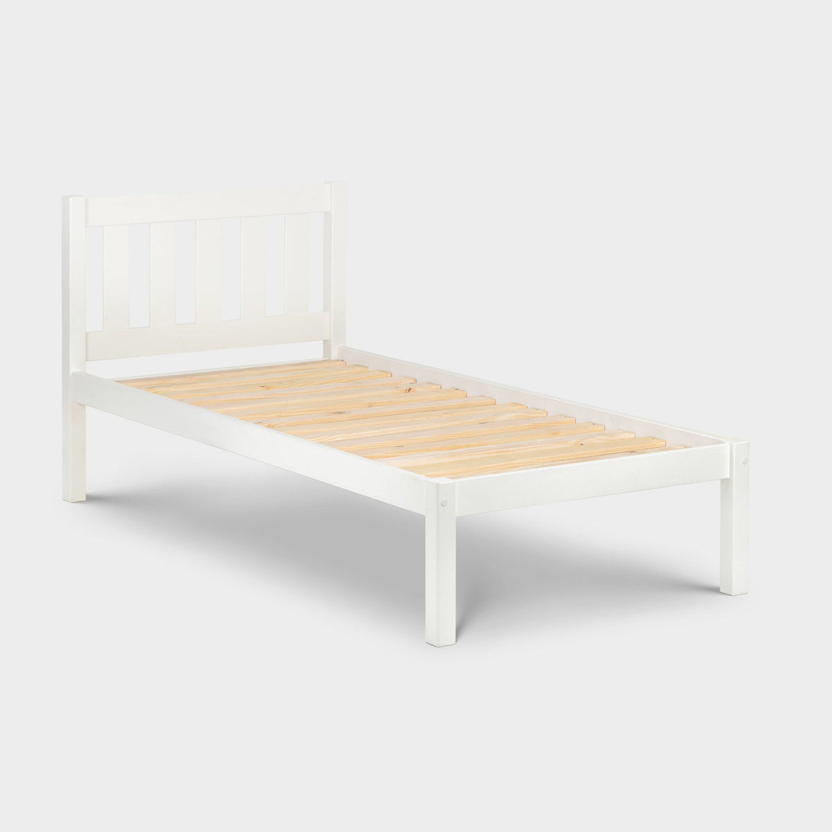 Livia Bed Frame Single Surf White