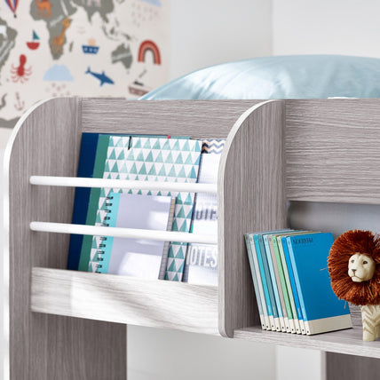 Mana Bunk And Underbed Bed Grey Oak