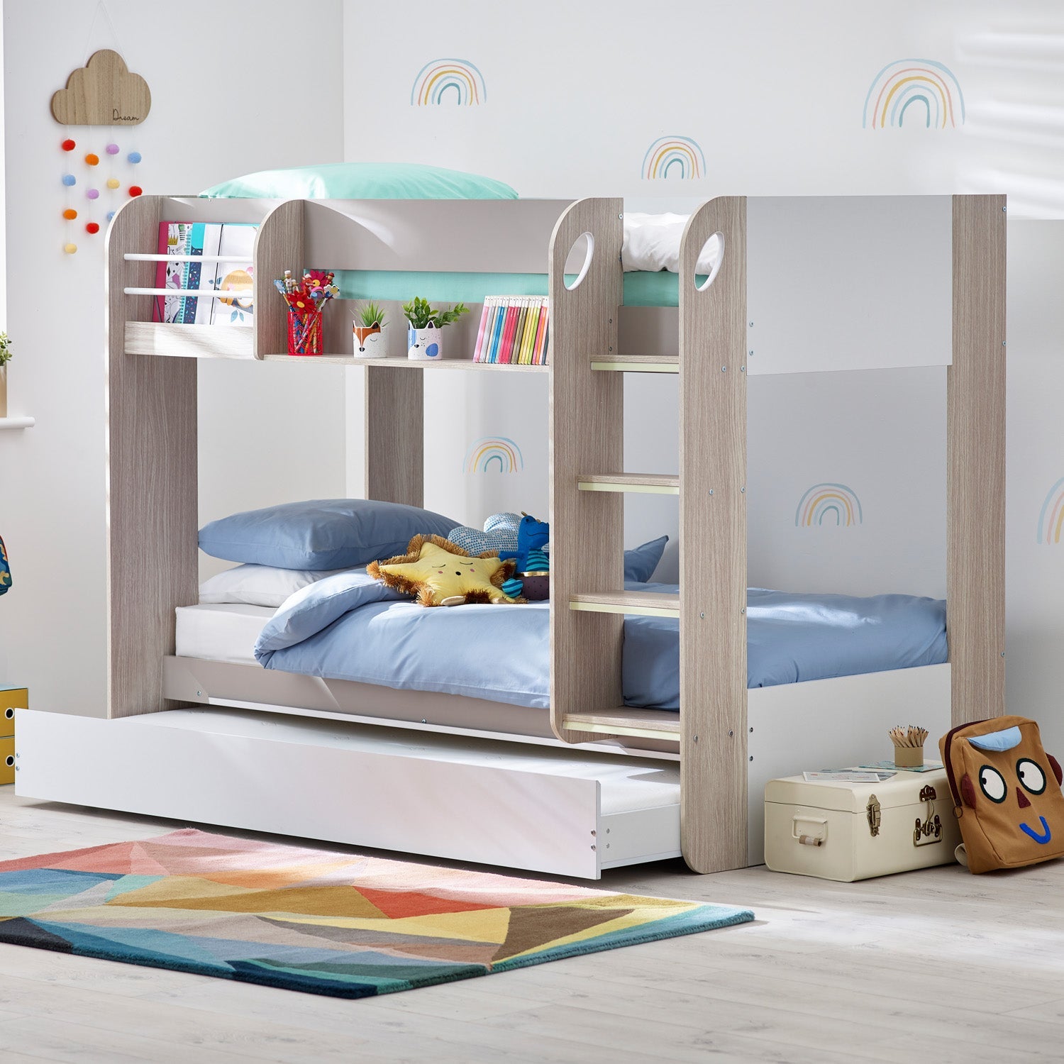 Mana Bunk And Underbed Bed Taupe
