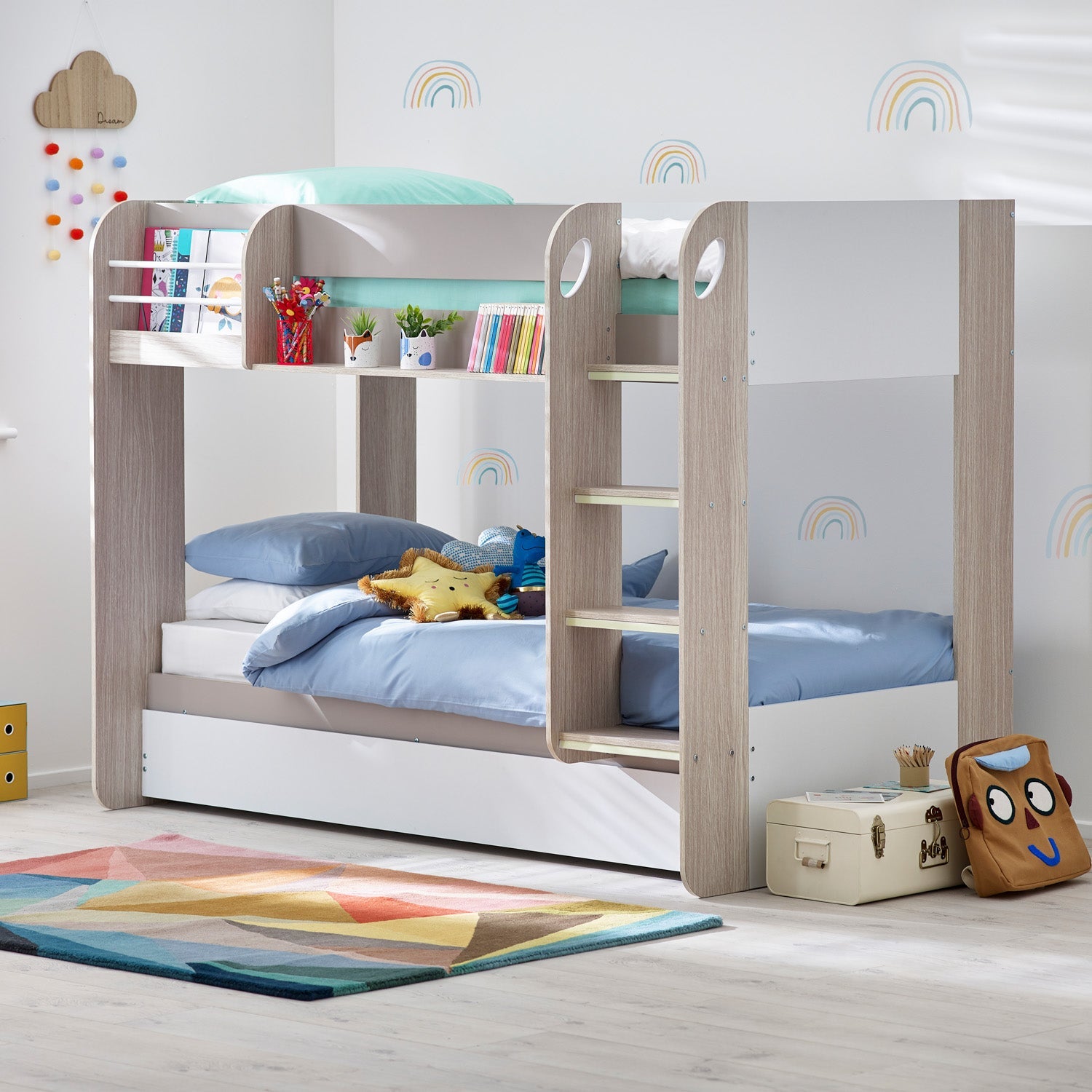 Mana Bunk And Underbed Bed Taupe