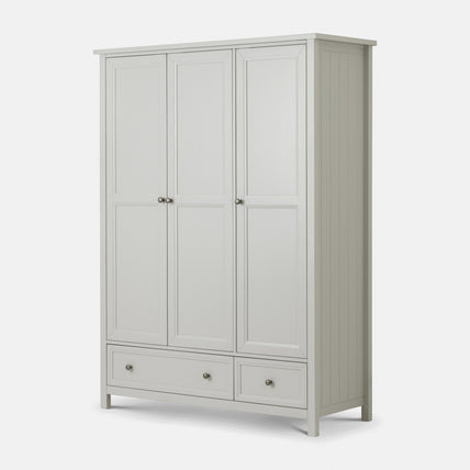 Marisol 3 Door Combination Wardrobe Dove Grey