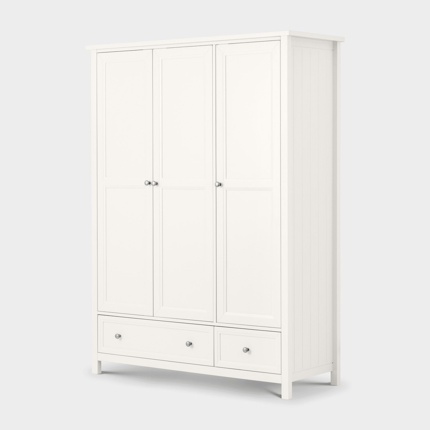 Marisol 3 Door Combination Wardrobe Surf White