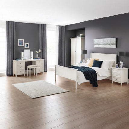 Marisol 3 Door Combination Wardrobe Surf White