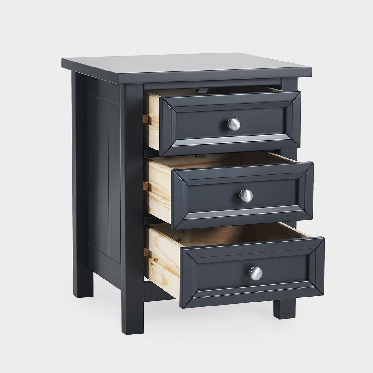 Marisol 3 Drawer Bedside Anthracite