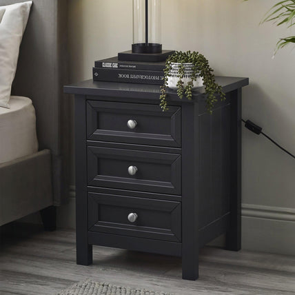 Marisol 3 Drawer Bedside Anthracite
