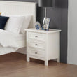 Marisol 3 Drawer Bedside Surf White