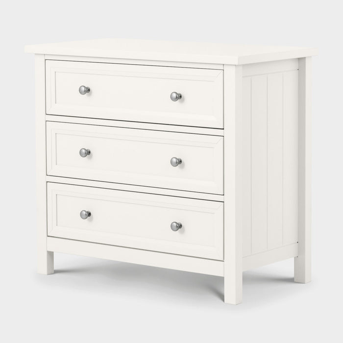 Marisol 3 Drawer Wide Chest Surf White