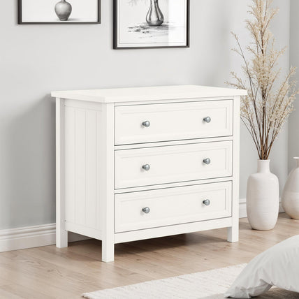 Marisol 3 Drawer Wide Chest Surf White