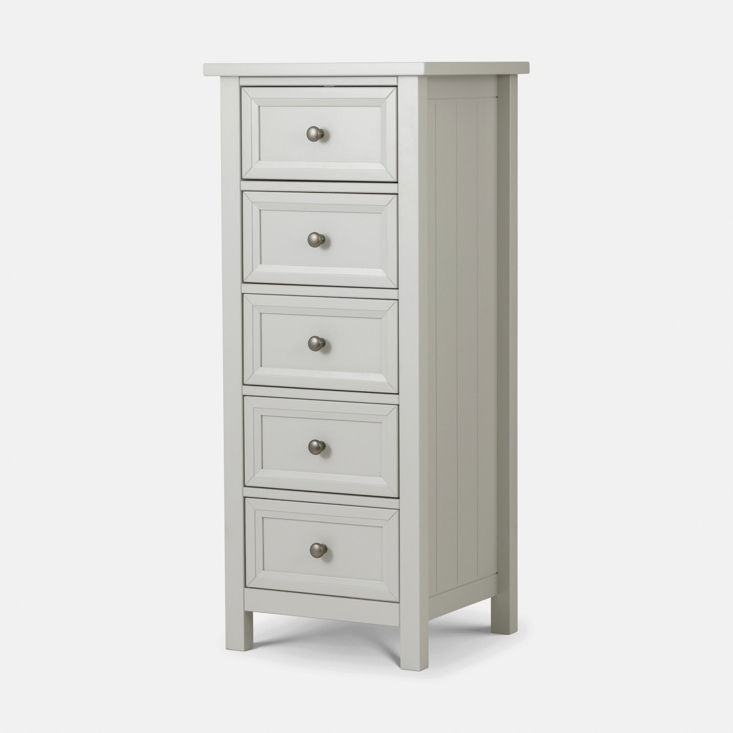 Marisol 5 Drawer Tall Chest Dove Grey