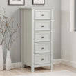 Marisol 5 Drawer Tall Chest Dove Grey
