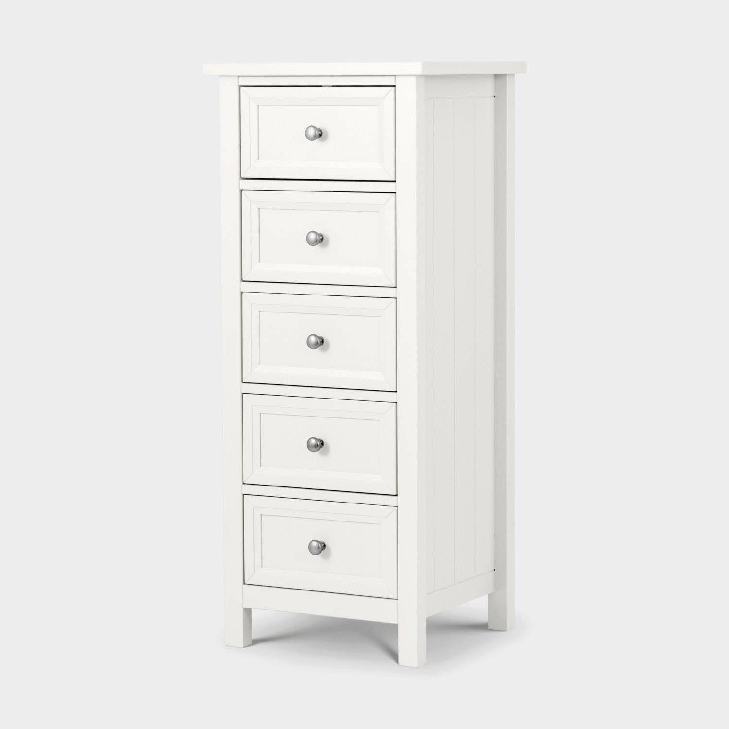 Marisol 5 Drawer Tall Chest Surf White