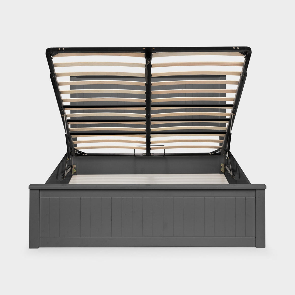 Marisol Bed Frame Double Anthracite Ottoman Storage