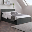 Marisol Bed Frame Double Anthracite Ottoman Storage