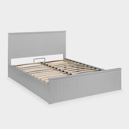 Marisol Bed Frame Double Dove Grey Ottoman Storage